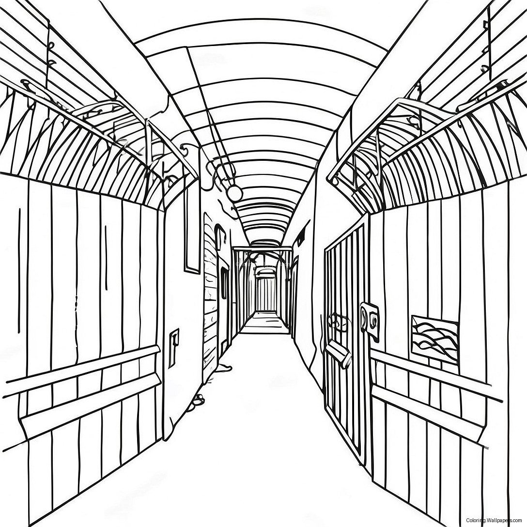 Prison Coloring Page 25270