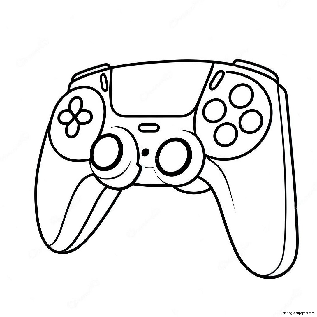 Ps5 Controller Coloring Page 22778