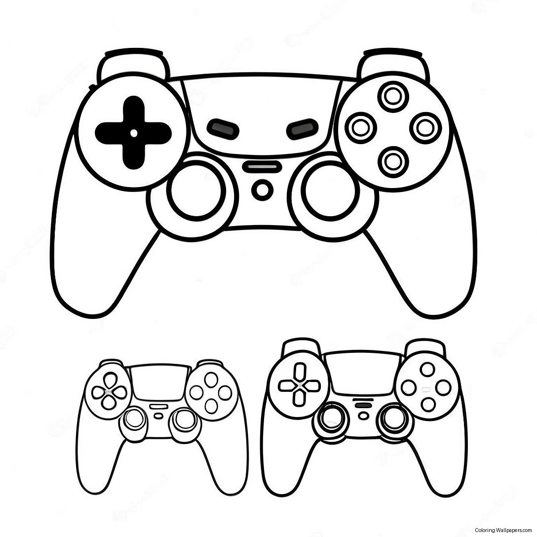 Ps5 Controller Coloring Page 22779