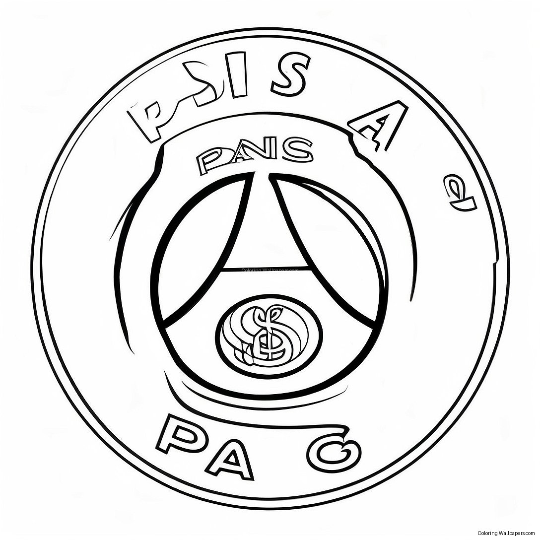 Psg Logo Coloring Page 23499