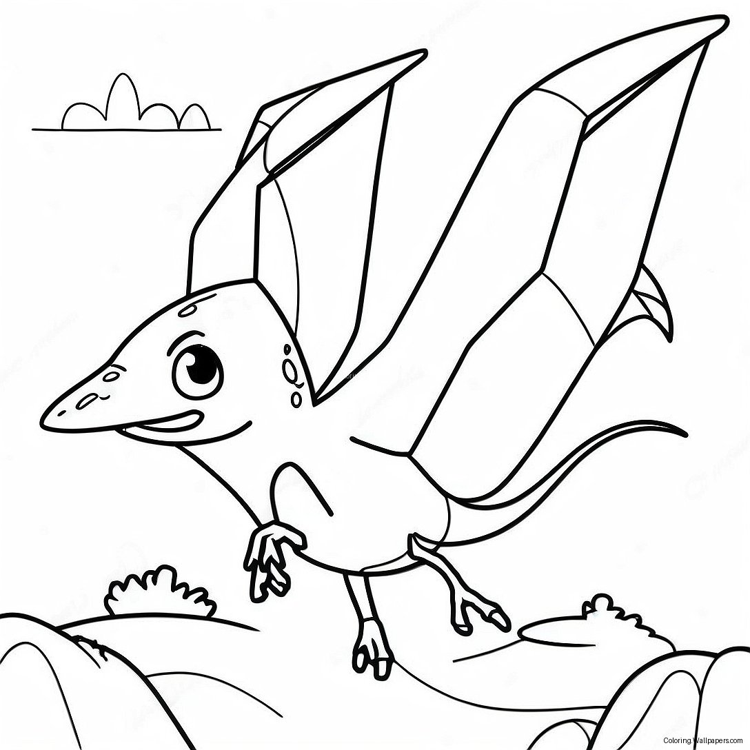 Pteranodon Färgläggningssida 47073