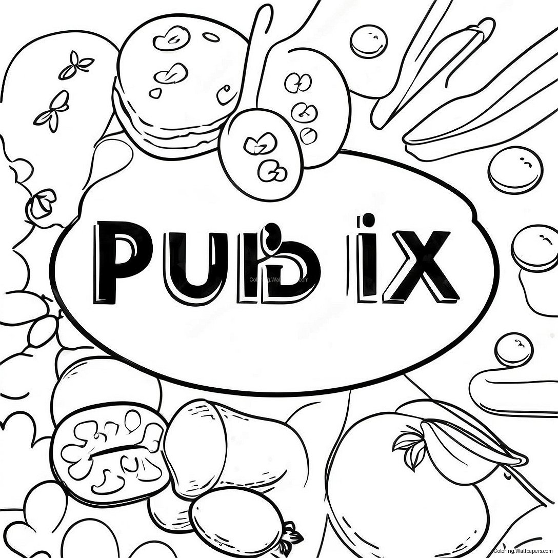 Publix Logosu Boyama Sayfası 52543