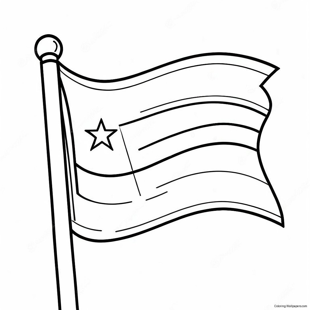 Puerto Rico Flag Coloring Page 7318