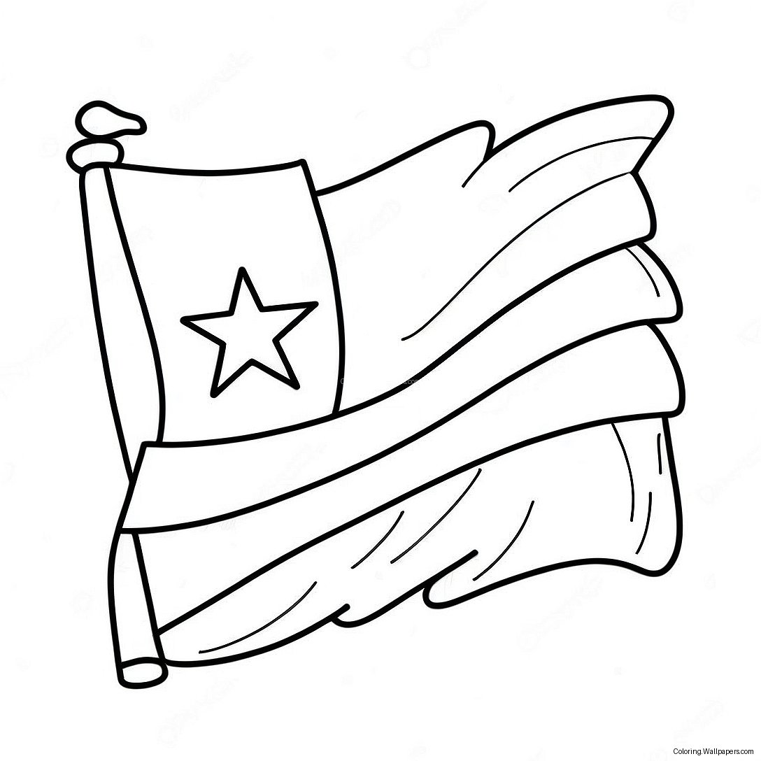 Página Para Colorir Da Bandeira De Porto Rico 7425