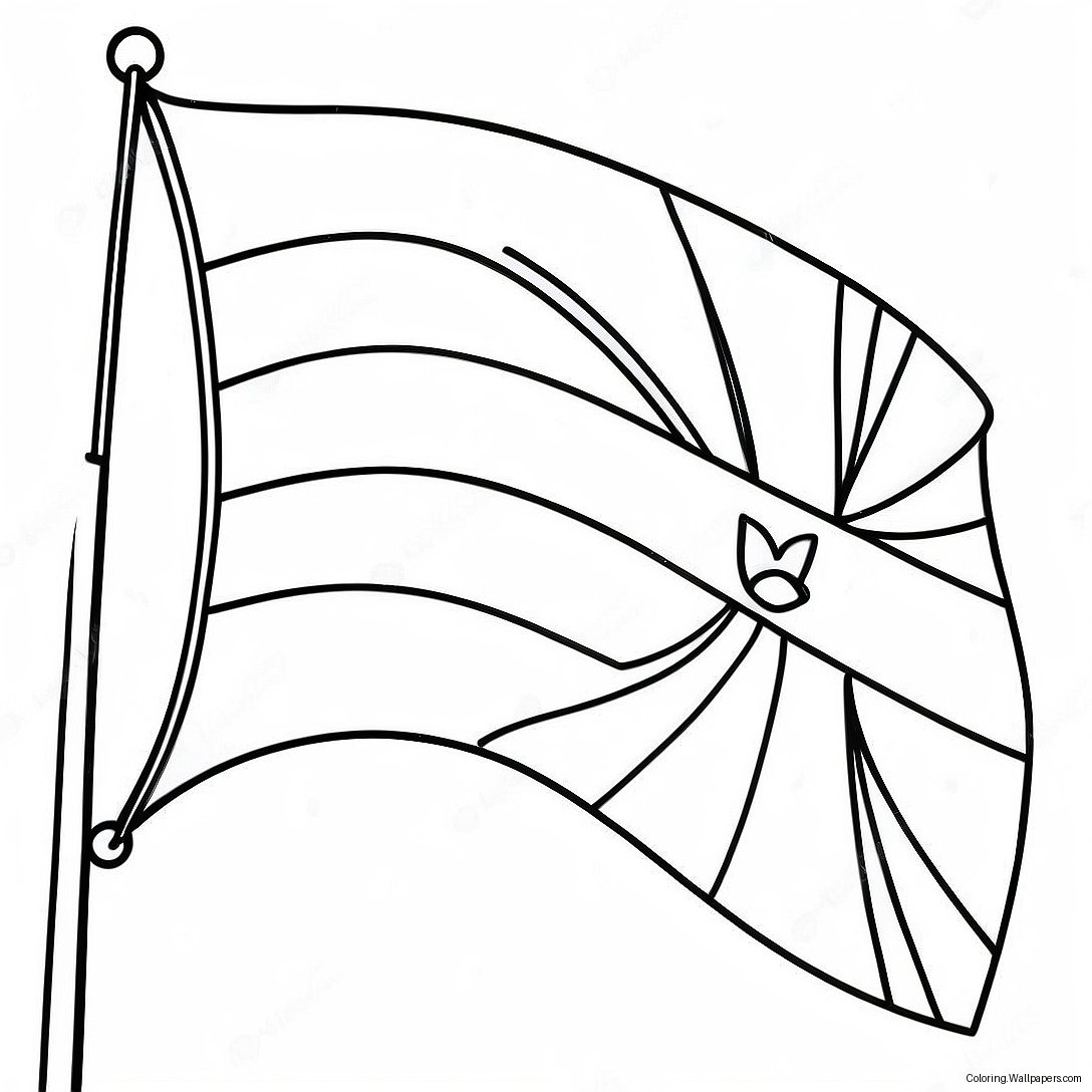 Puerto Rico Flag Coloring Page 7426