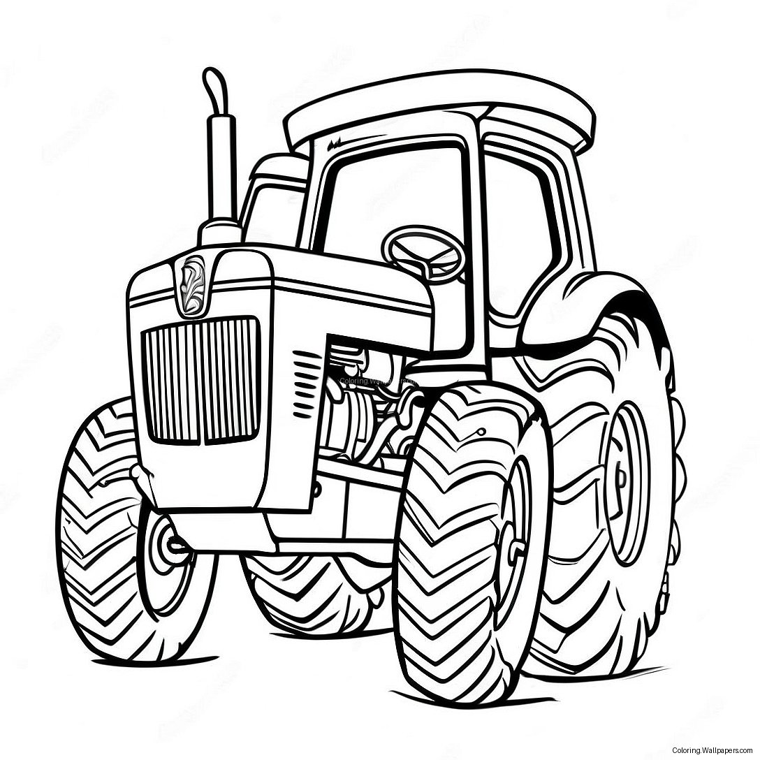 Zugtraktor Ausmalbild 30875