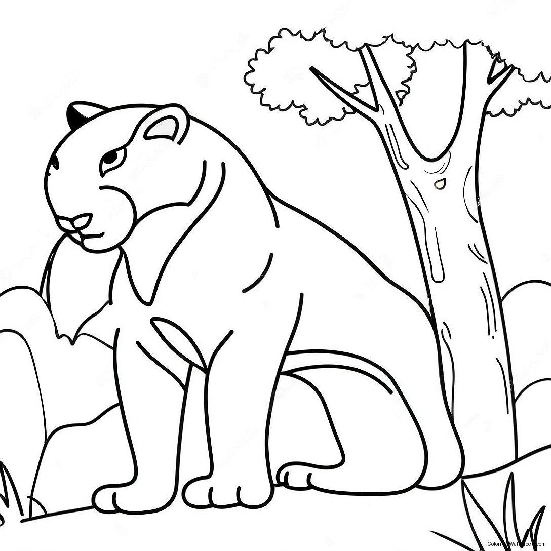 Puma Coloring Page 15479