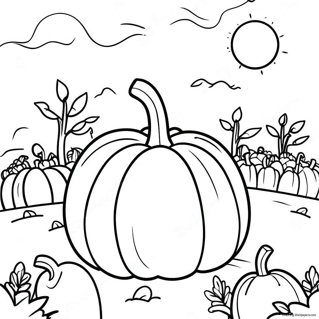 Pumpkin Patch Coloring Page 46125