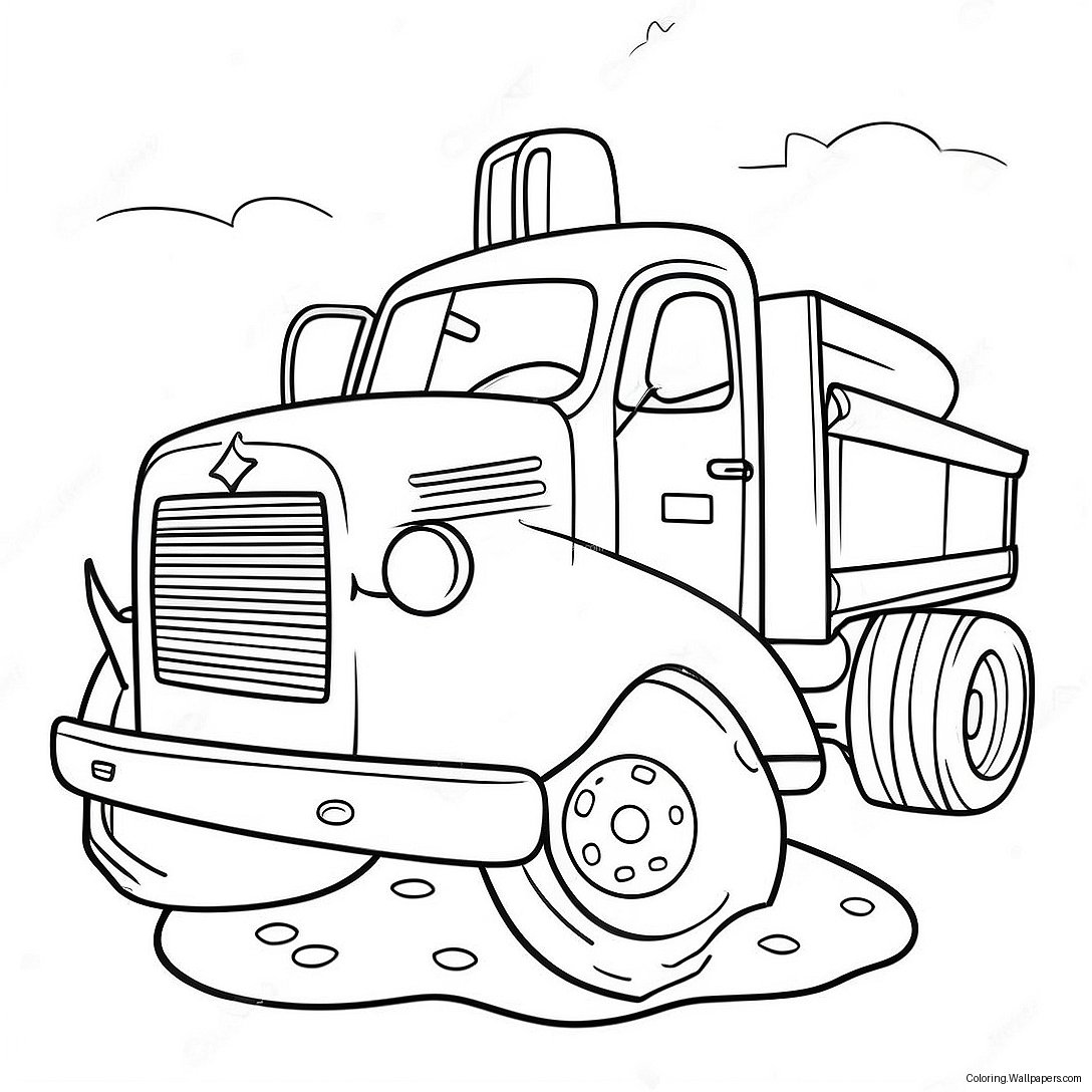 Pumpkin Truck Coloring Page 51828