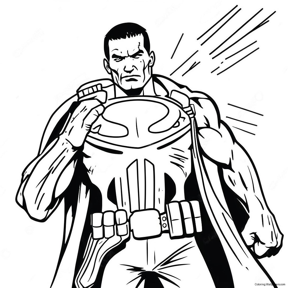 Punisher In Action Coloring Page 53779