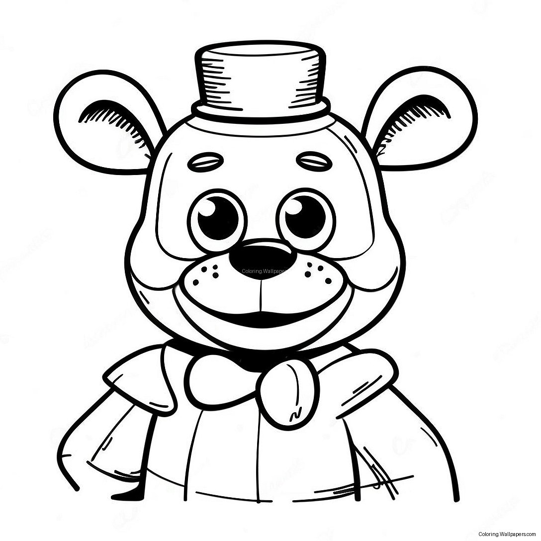 Dukke Fnaf Fargeleggingsark 19583