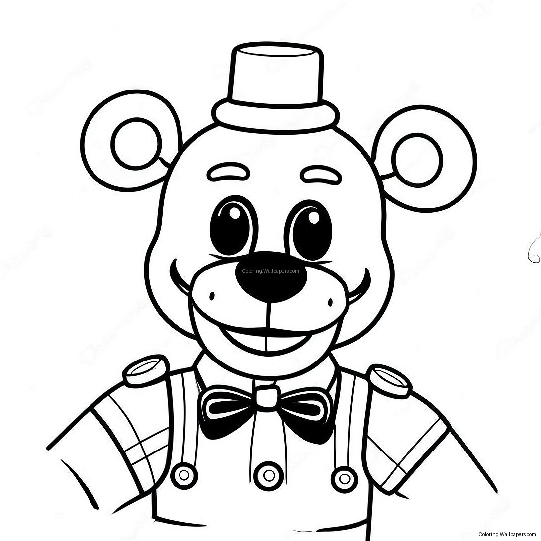 Página Para Colorear Muñeco Fnaf 19584