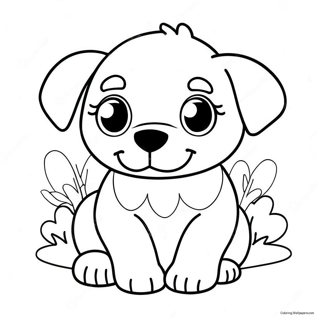 Puppy Love Coloring Page 47163