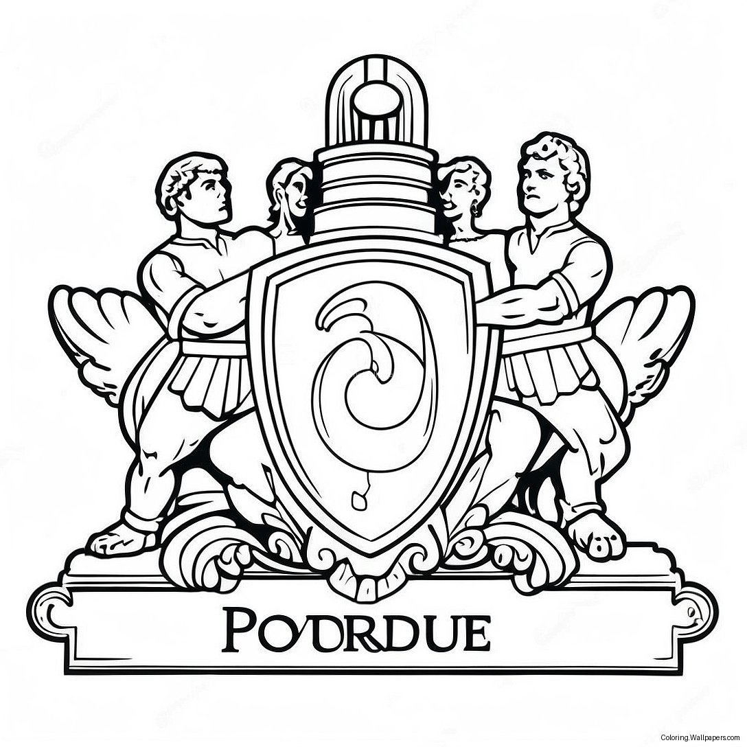 Pagina De Colorat Logo-Ul Universității Purdue 38919