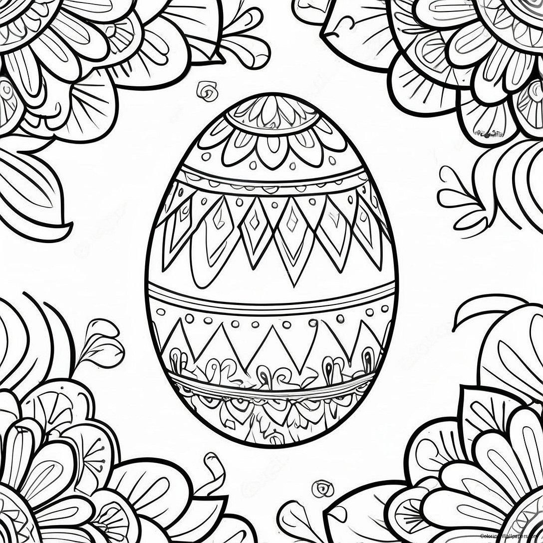 Página Para Colorear De Huevo Pysanky 54525