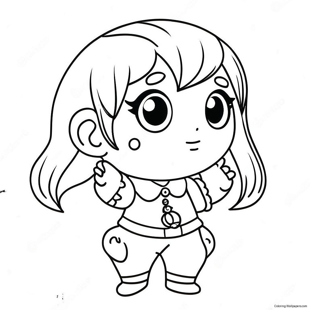 Qiqi Chibi Coloring Page 58231