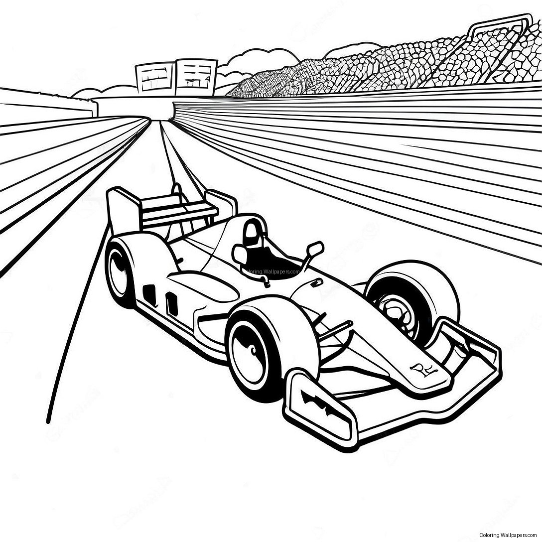 Race Track Coloring Page 41657