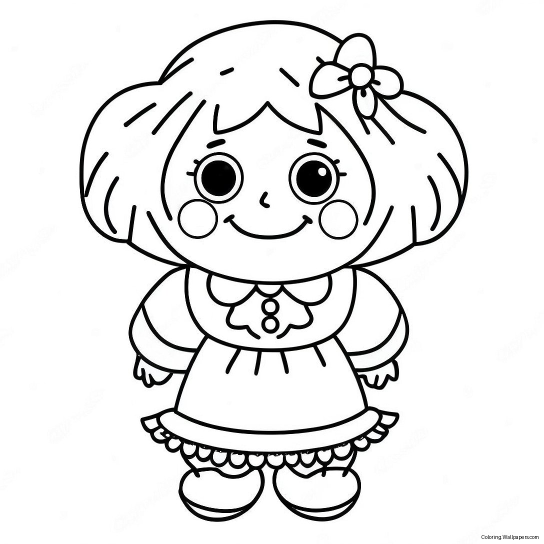 Raggedy Ann Coloring Page 58830