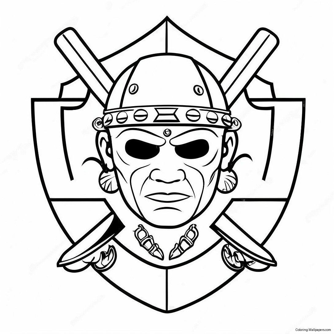 Kolorowanka Logo Raiders 6501