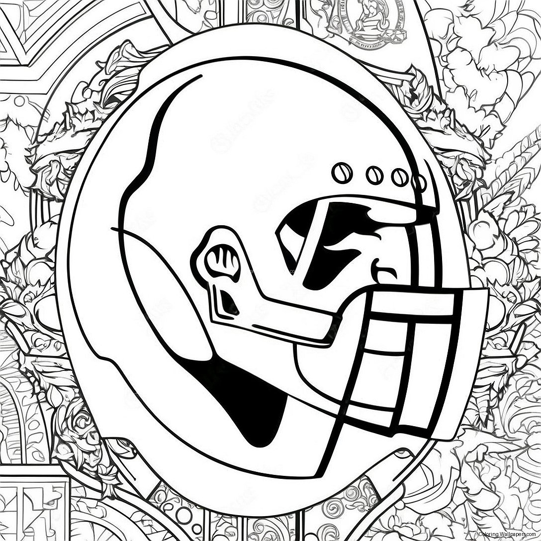 Raiders Logo Coloring Page 6502