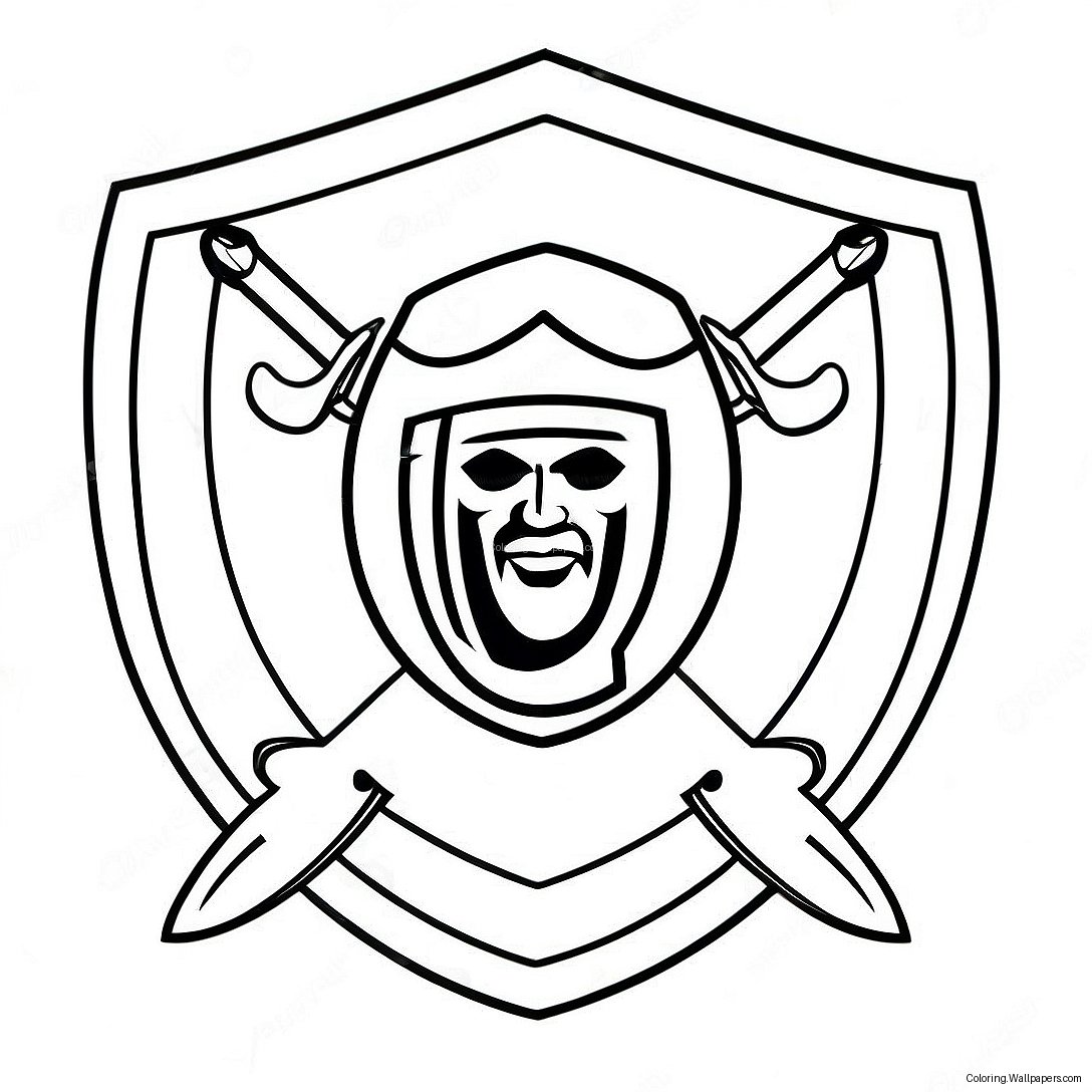 Page À Colorier Du Logo Des Raiders 6503