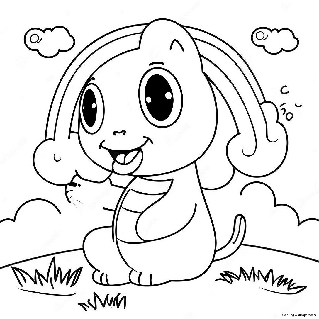 Rainbow Friends Blue Coloring Page 57078