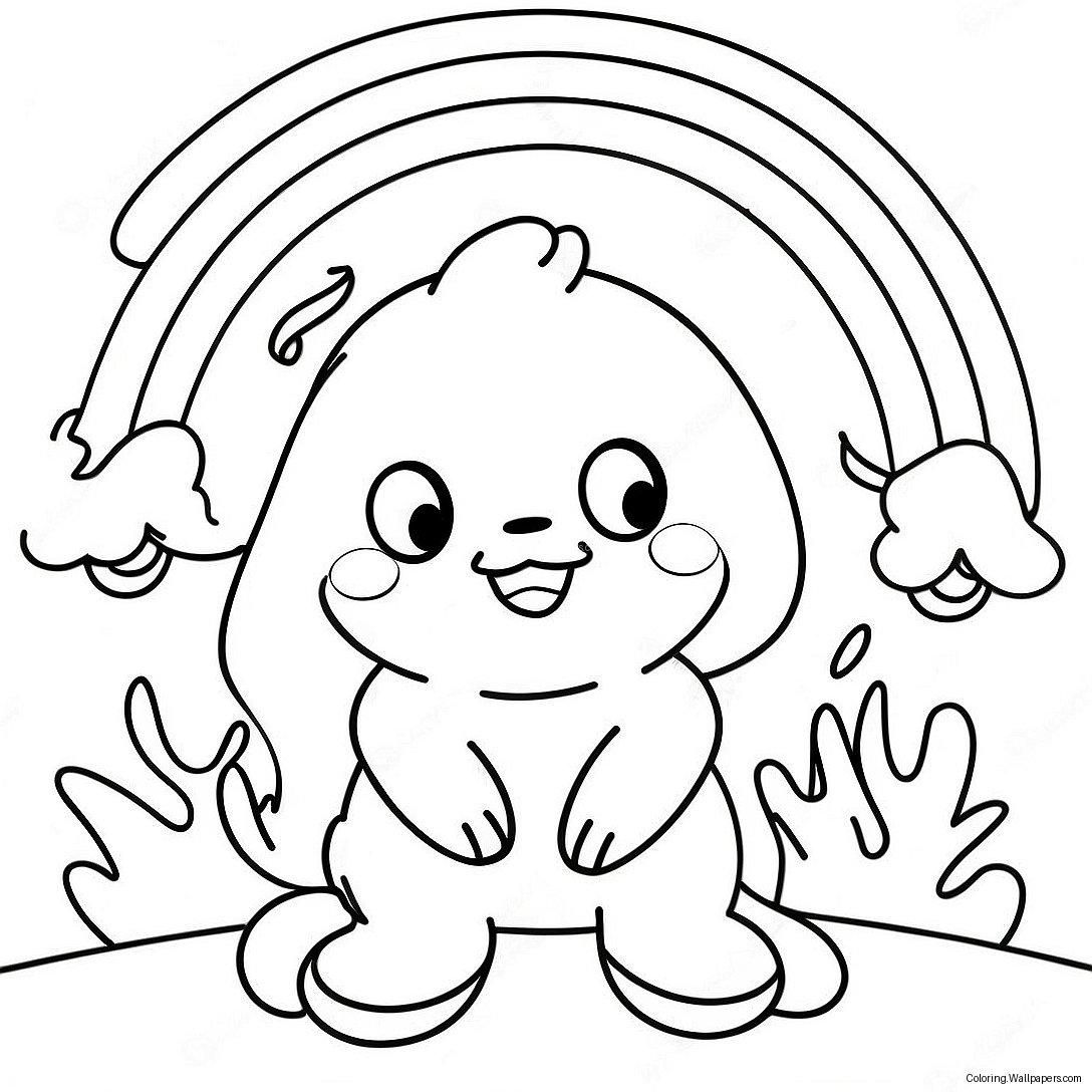 Rainbow Friends Orange Character Coloring Page 47577