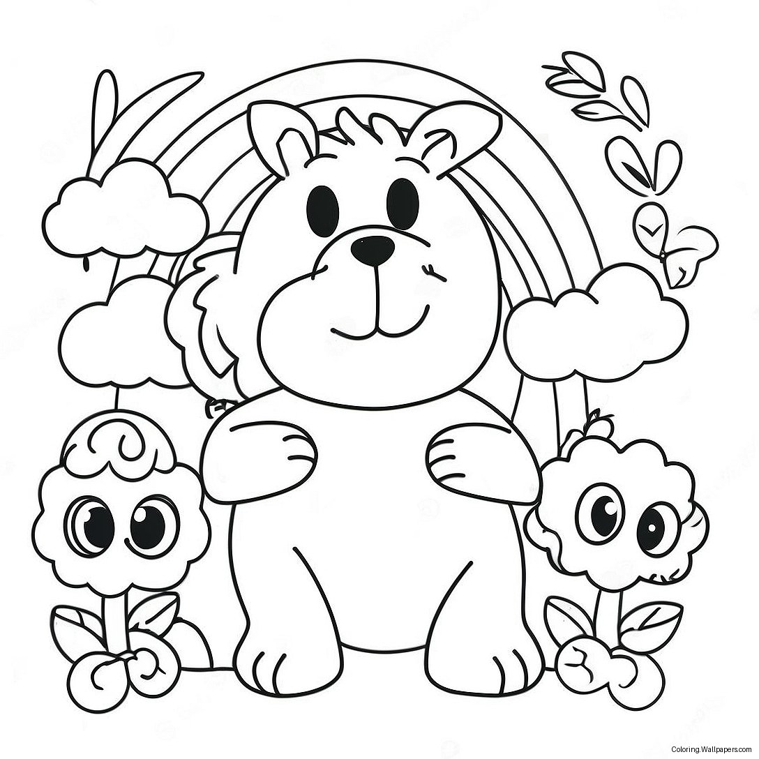 Rainbow Friends Red Character Coloring Page 12496