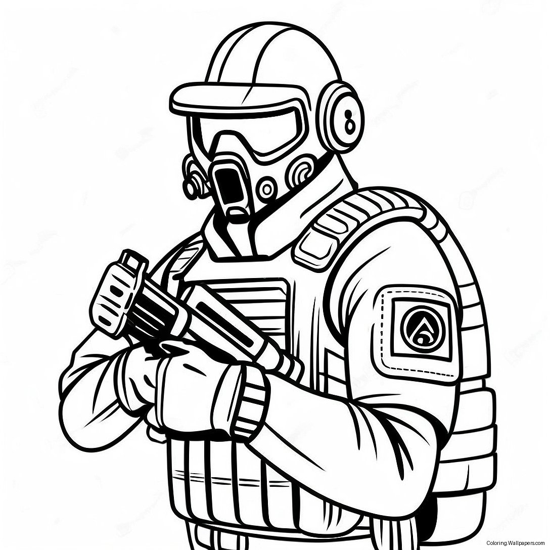 Rainbow Six Siege Operaattorin Värittämissivu 33021