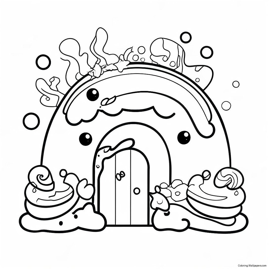 Rainbow Sprinkle Studio Coloring Page 20446