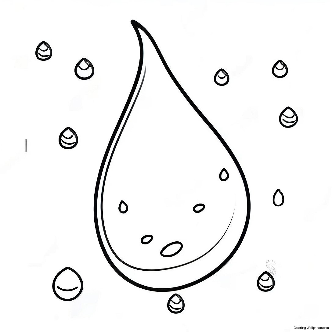 Raindrop Coloring Page 20737