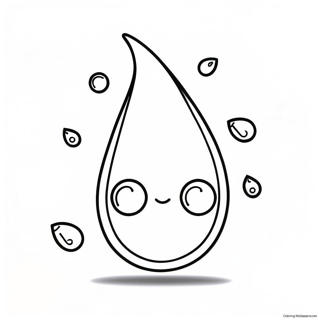 Raindrop Coloring Page 20739