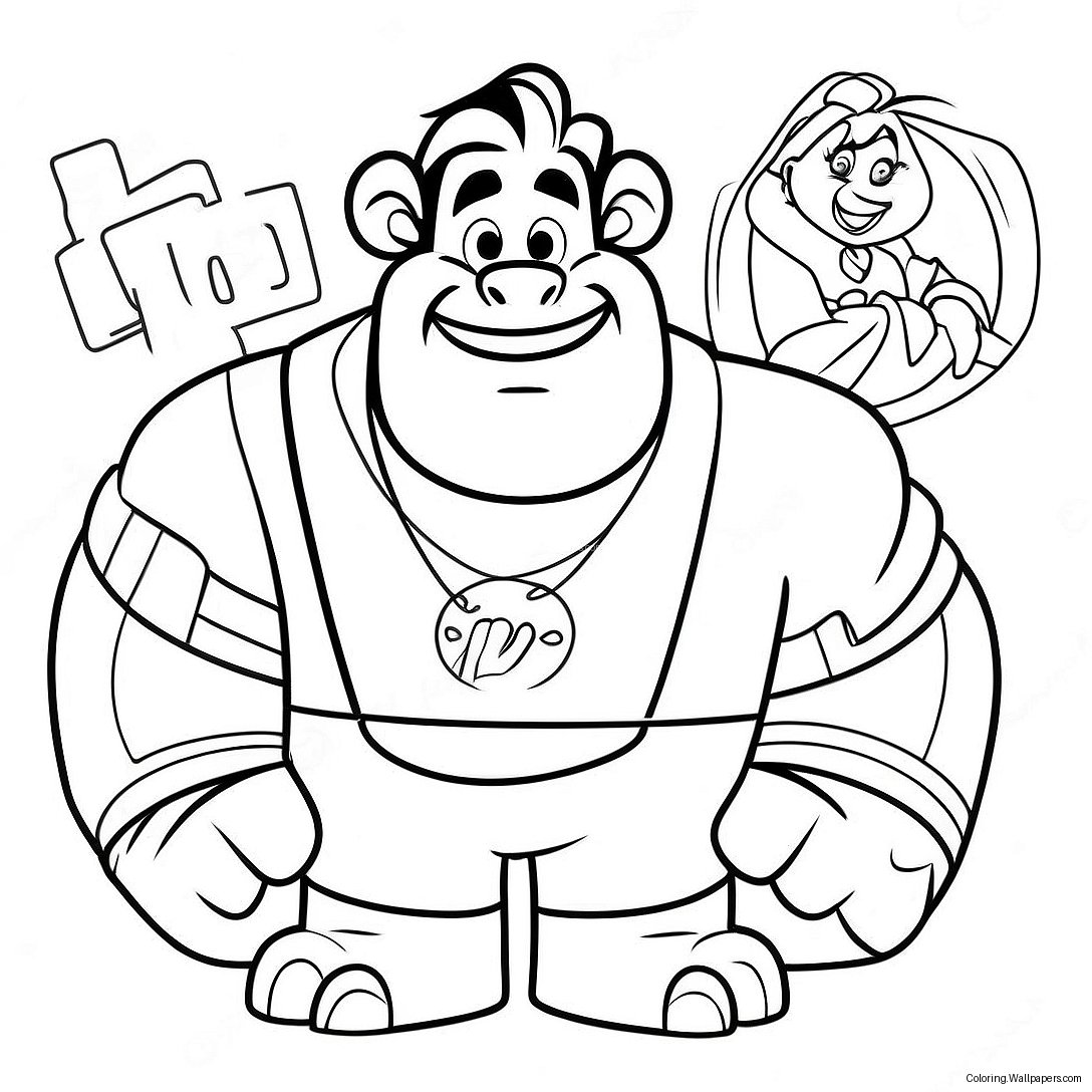 Ralph Breaks The Internet Coloring Page 28608