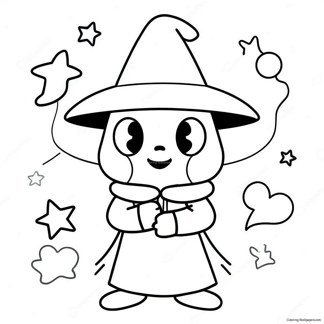 Ralsei With Magical Powers Coloring Page 50970