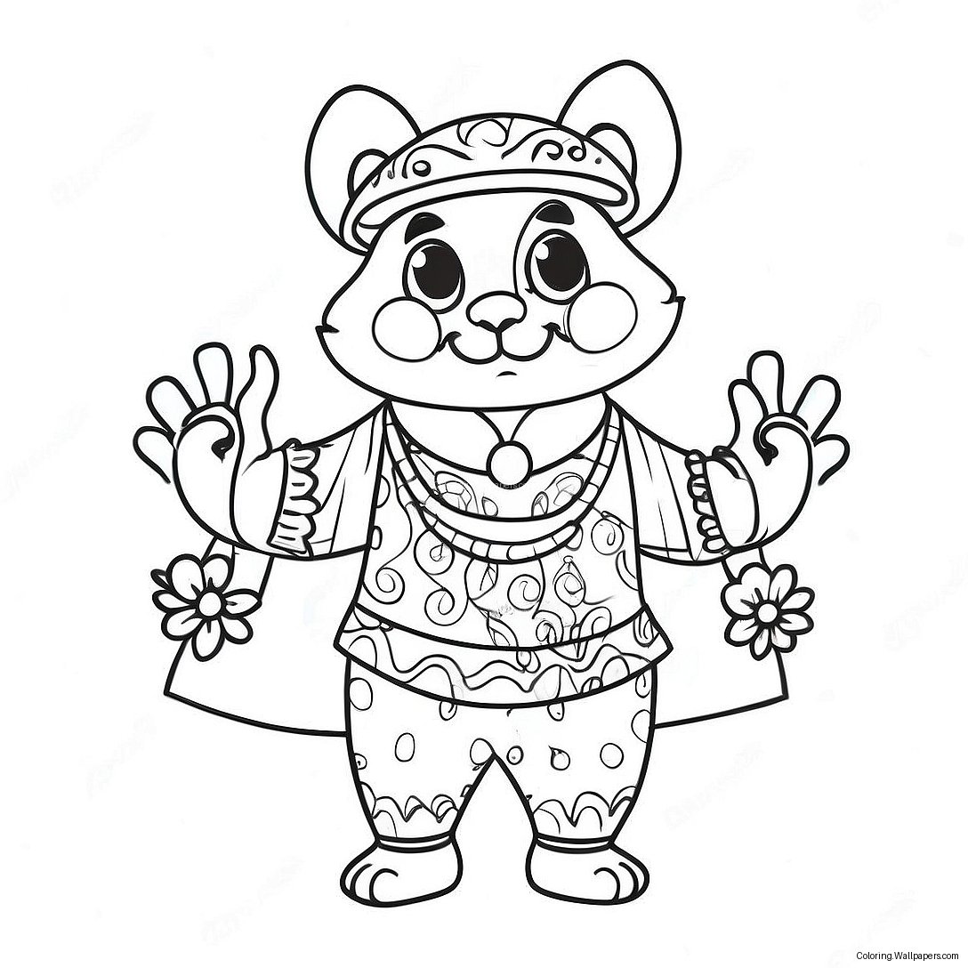 Ranboo In Colorful Outfit Coloring Page 44768