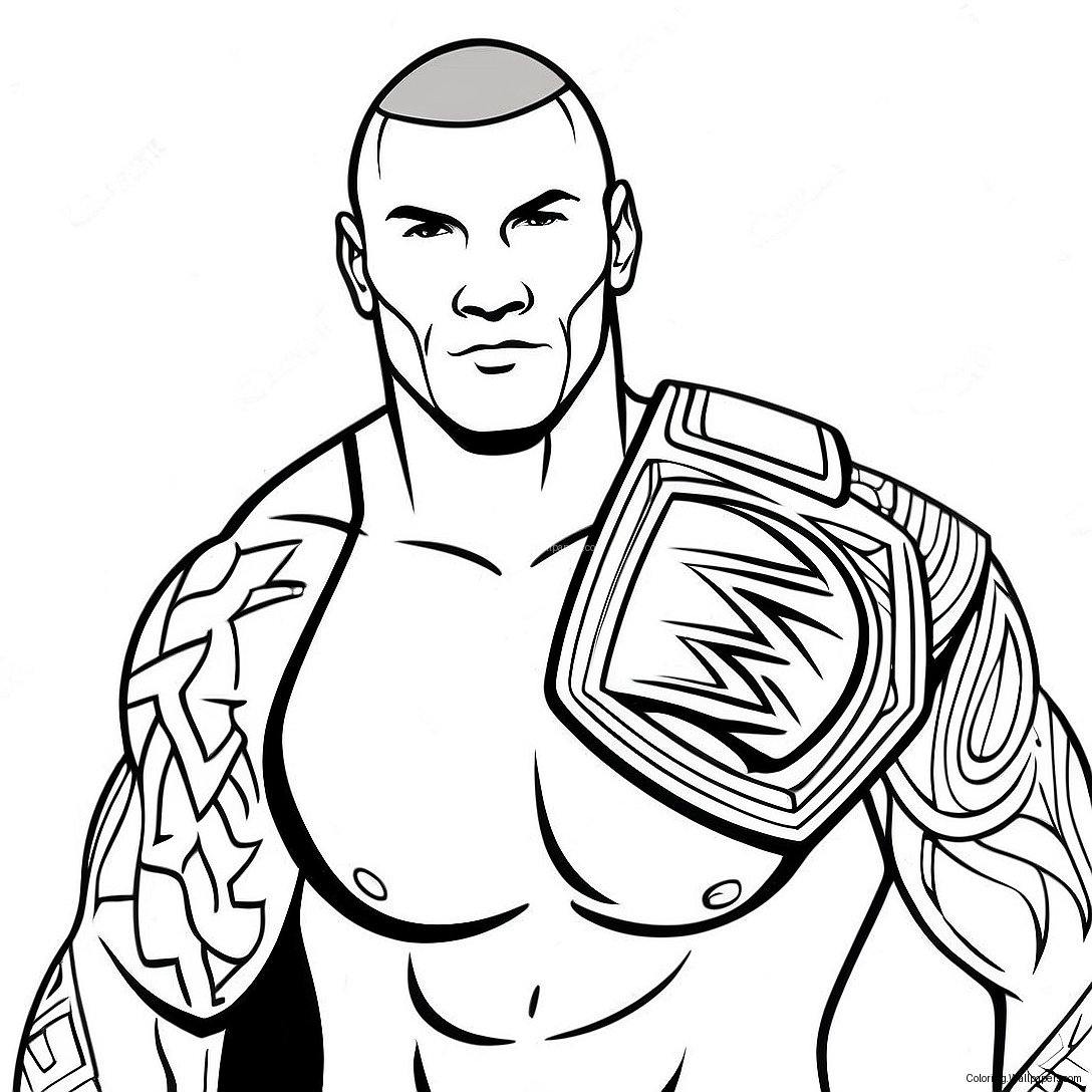 Randy Orton Wwe Kleurplaat 30806