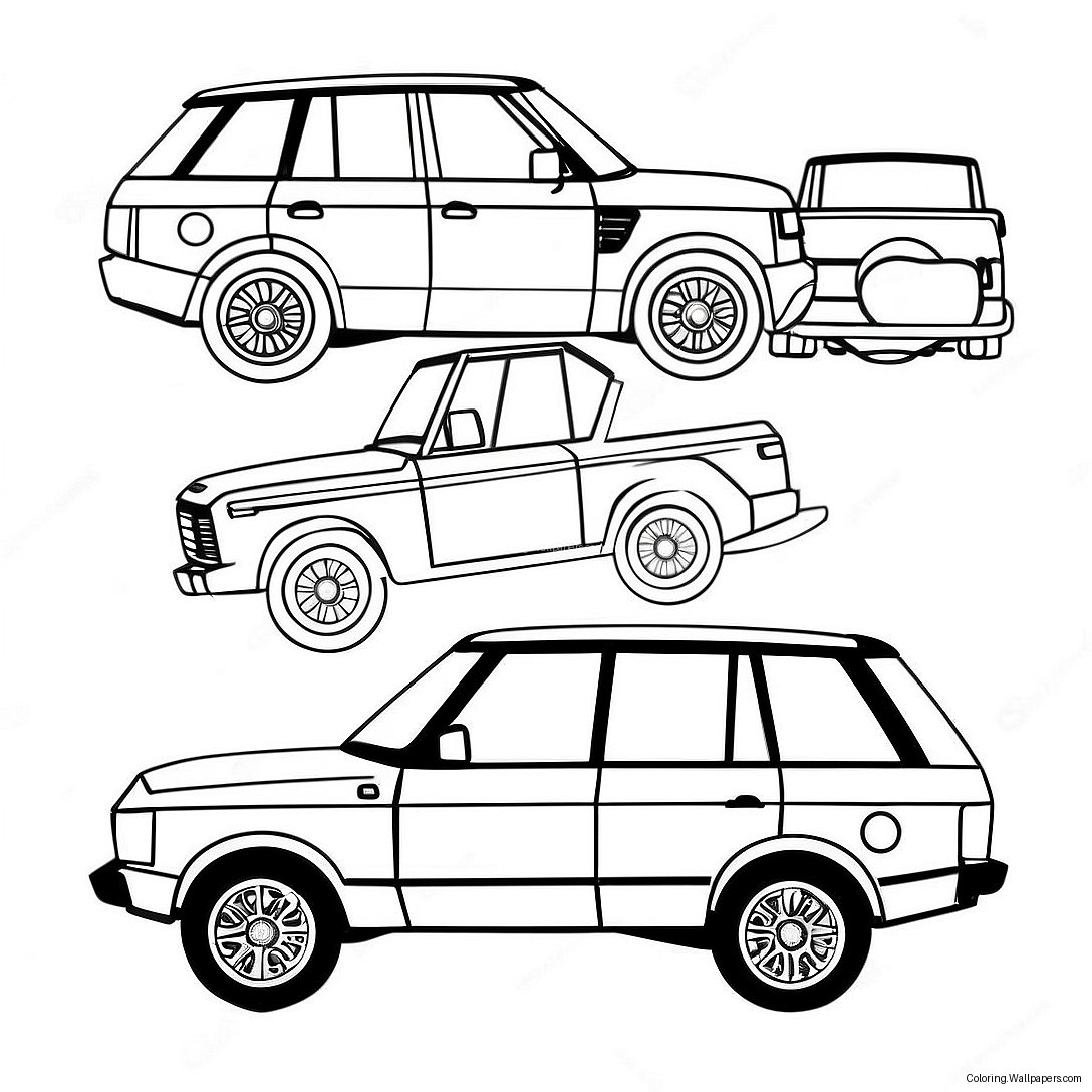 Range Rover Coloring Page 26878