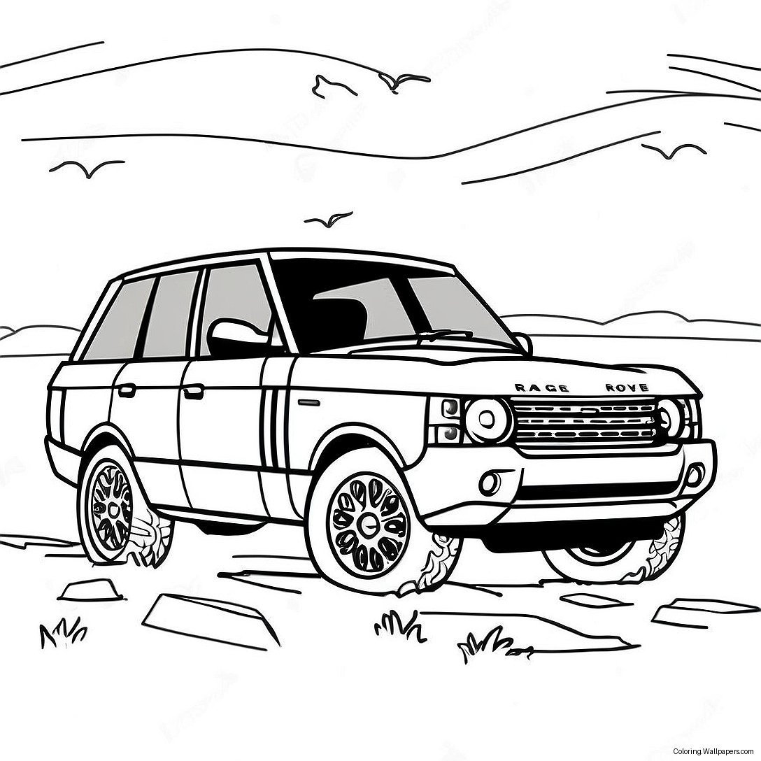 Range Rover Coloring Page 26880