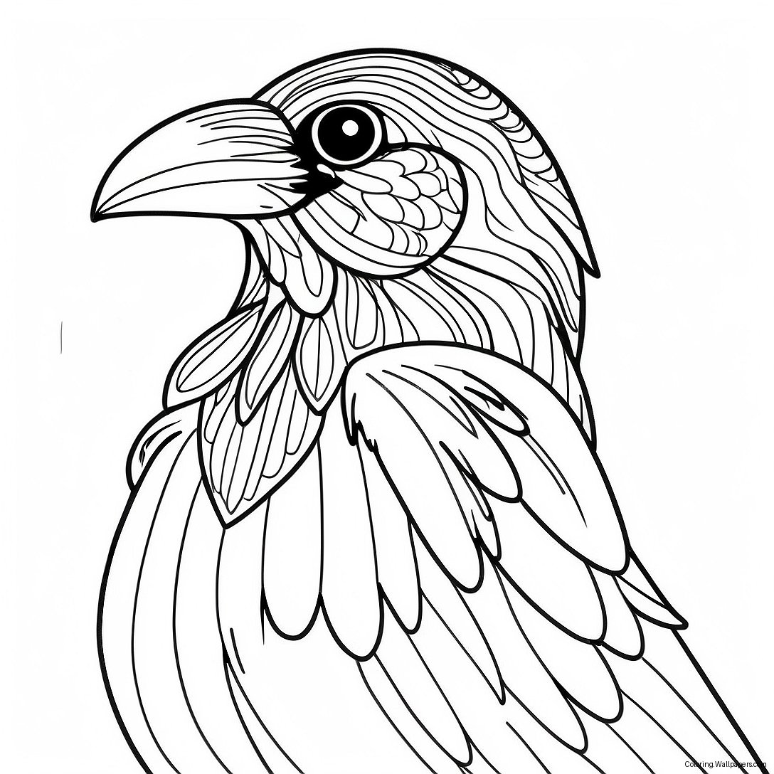 Raven Coloring Page 5912