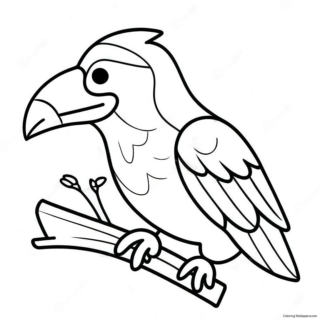 Raven Fortnite Coloring Page 47108