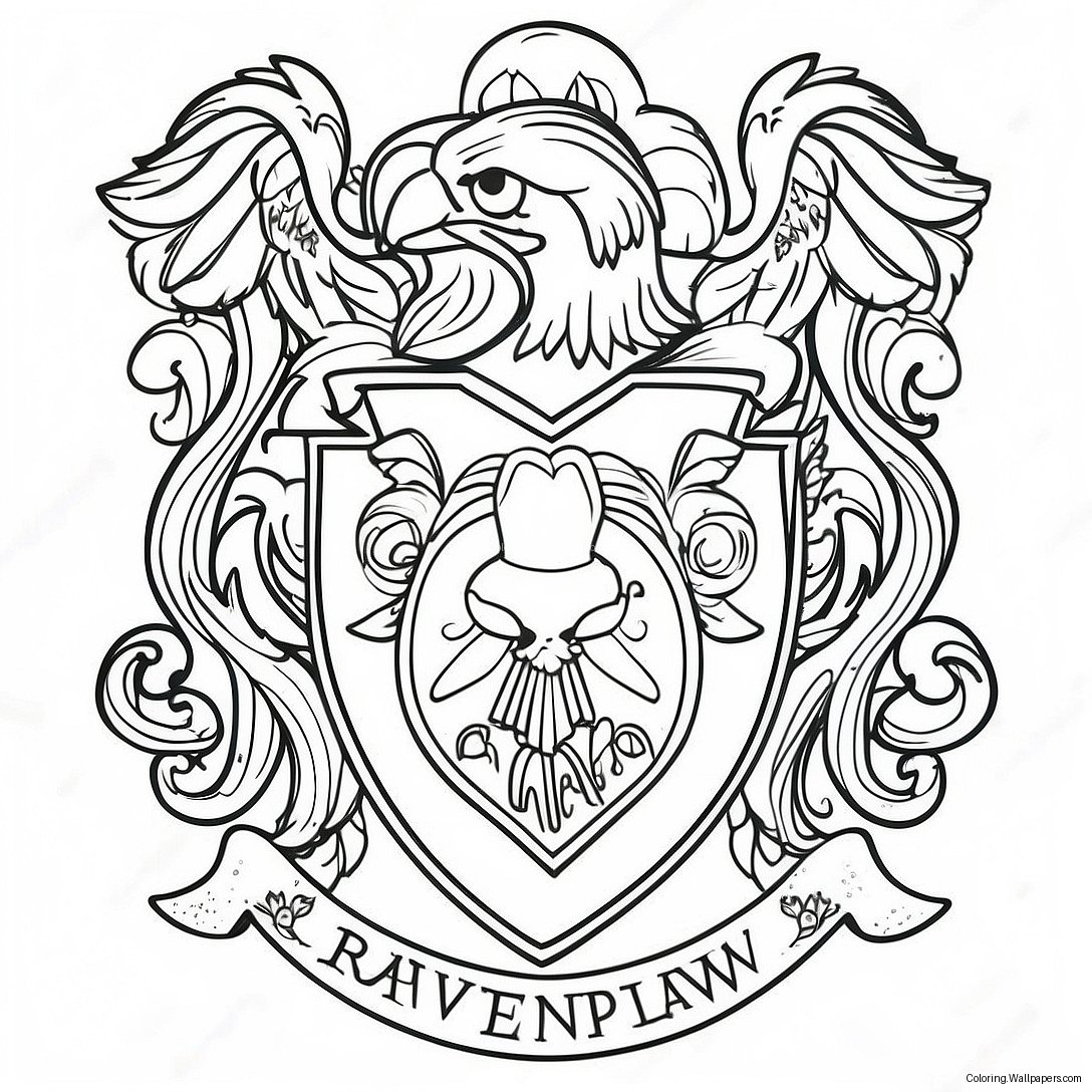 Ravenclaw-Merkki Värityssivu 20615