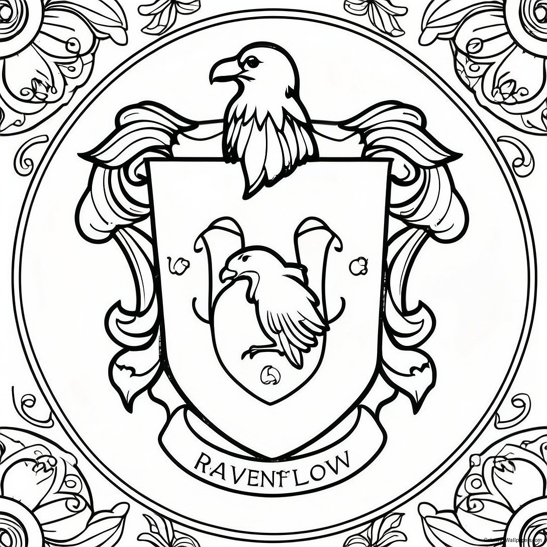 Ravenclaw-Merkki Värityssivu 20616