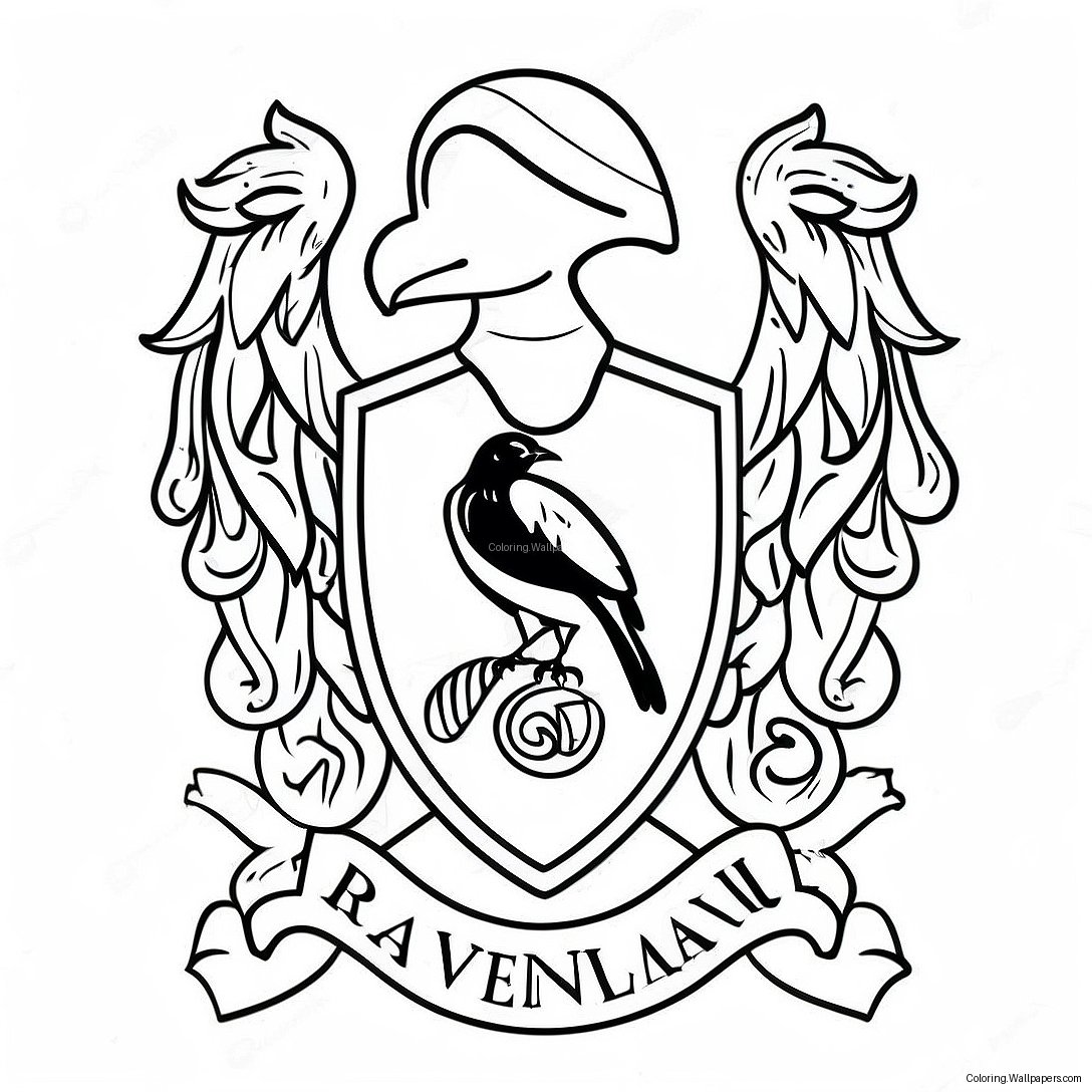 Ravenclaw Ev Renkleri Boyama Sayfası 20629