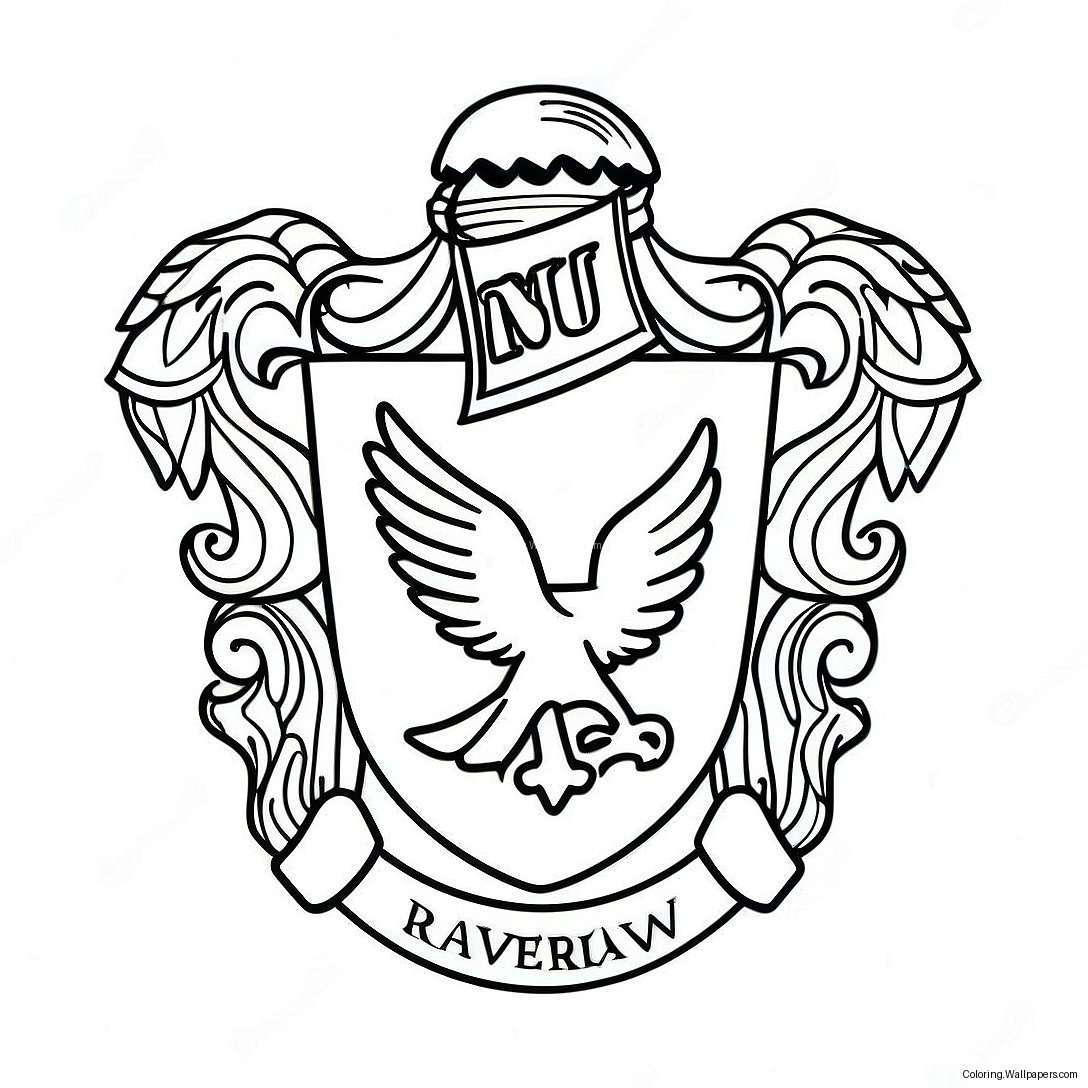 Ravenclaw House Logo Coloring Page 37843