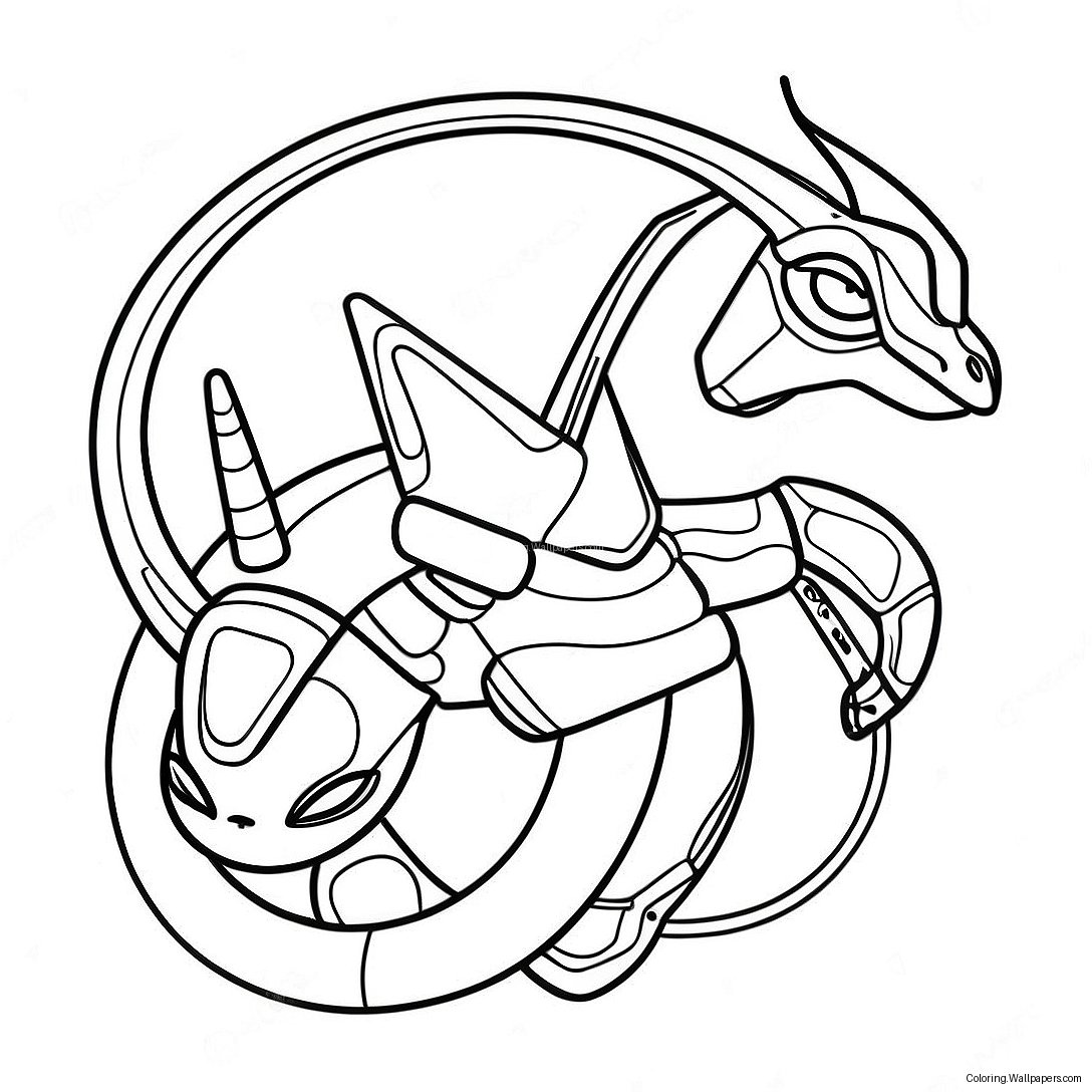 Página Para Colorear De Rayquaza 25859