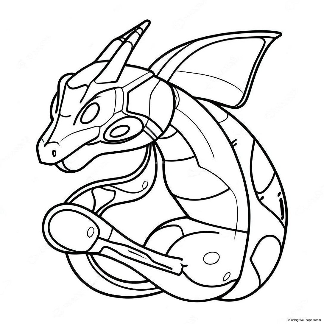 Rayquaza Coloring Page 25860