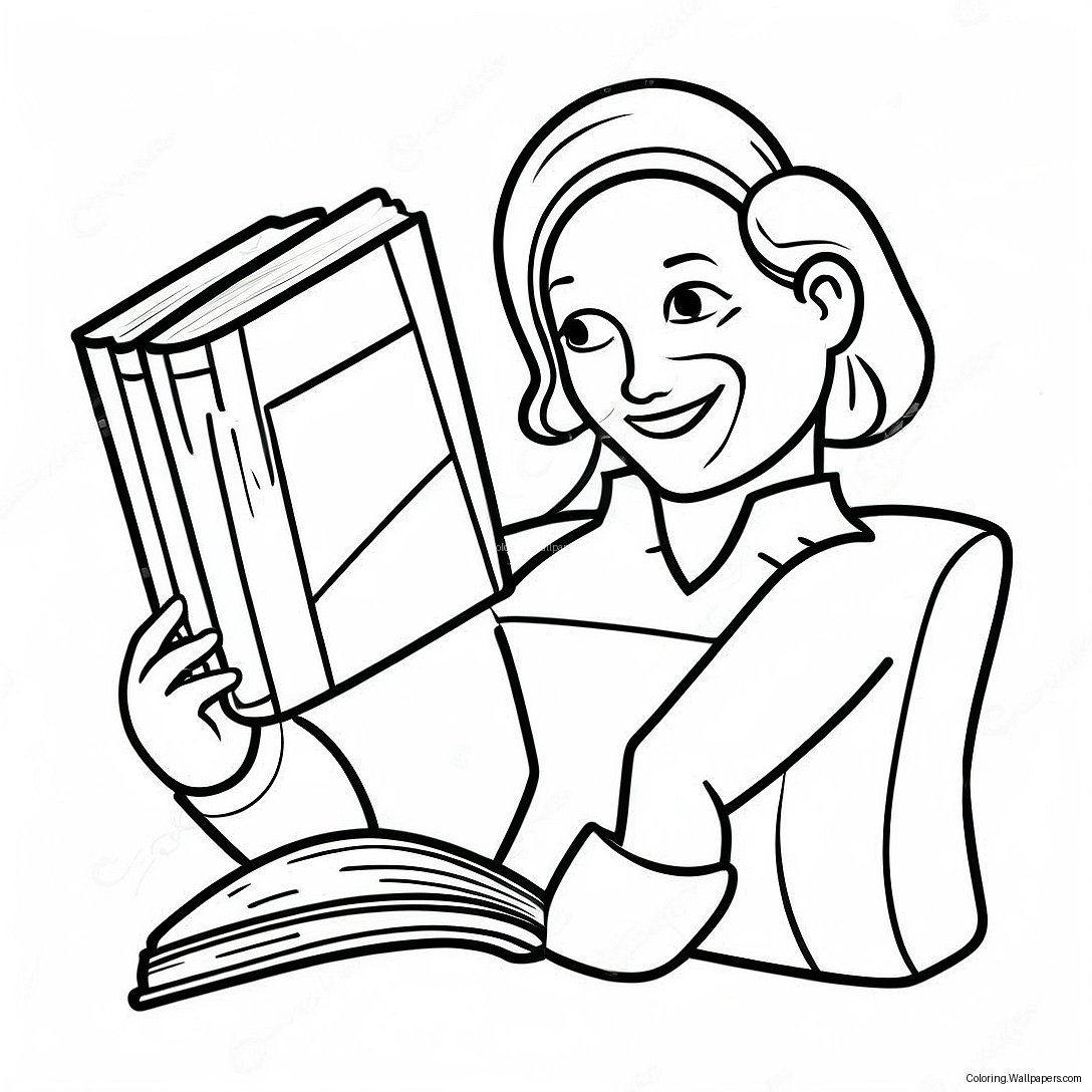 Reading Coloring Page 1702