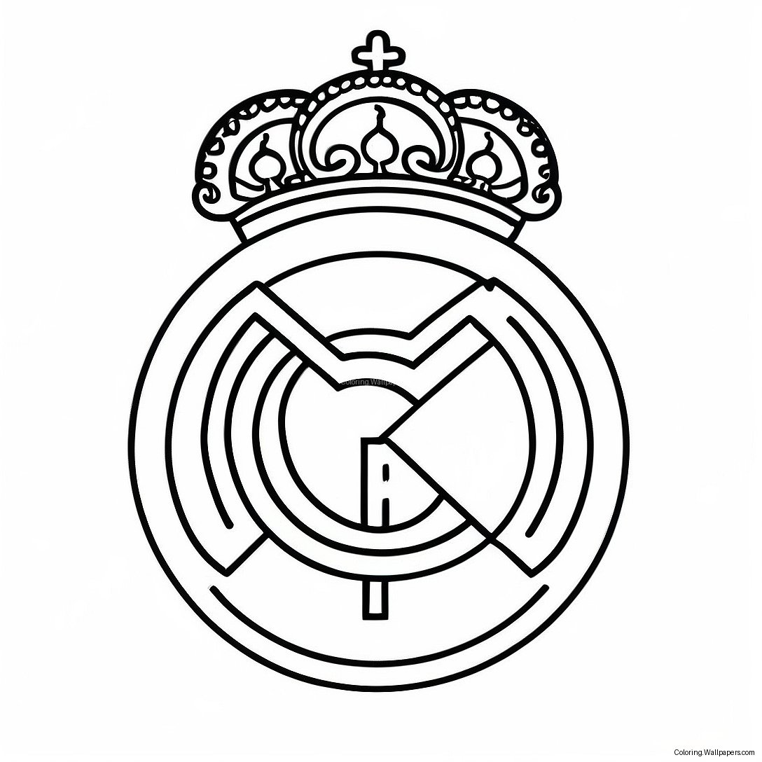 Real Madrid Logo Kleurplaat 8187