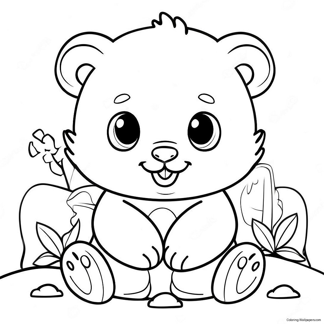 Realistic Baby Animal Coloring Page 9135