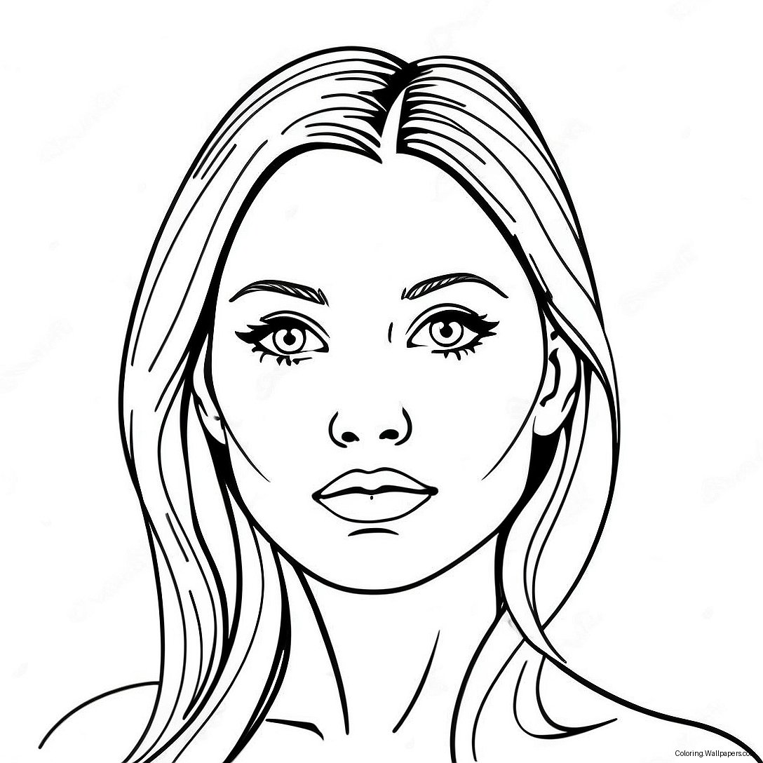 Realistic Face Coloring Page 48969